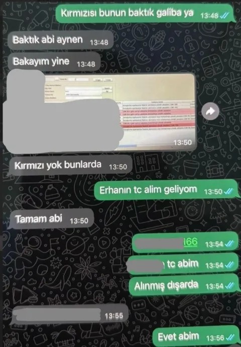 WhatsApp Mesjaları Ortaya Çıktı! Casperler Çetesine Bilgi Sızdırmışlar